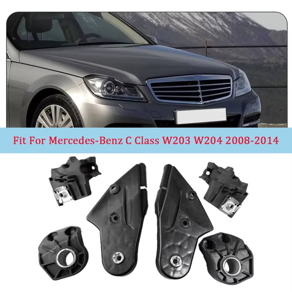 

A2048201114 A2048201214 Комплект кронштейнов для ремонта фар автомобиля для Mercedes-Benz C Class W203 W204 2008 2009 2010 2011-2014