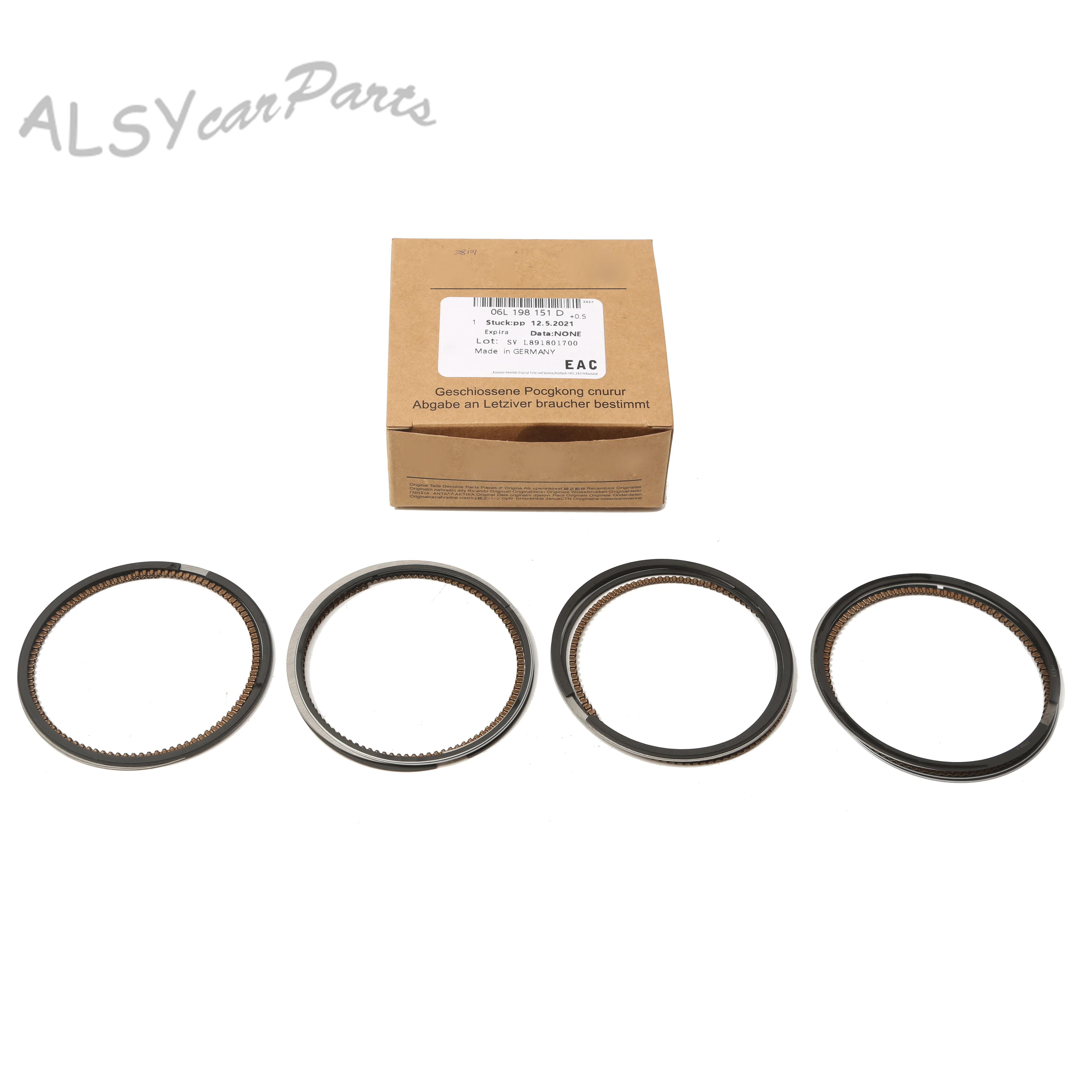 

Oversized 0.5MM Engine Piston Ring Set 06L198151D For VW Beetle Eos Passat Audi S5 Cabriolet Q5 CAEB CDNB Seat B19046ET