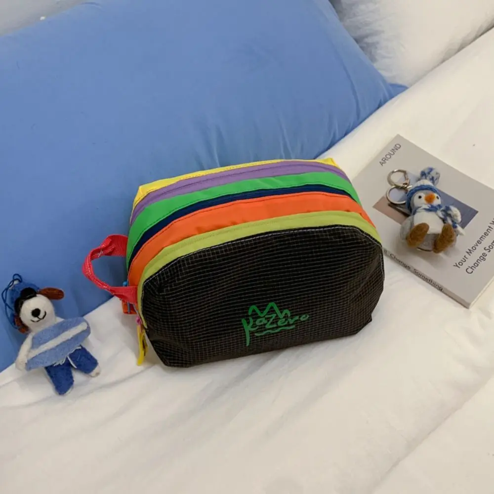 Portable Multifunctional Dopamine Makeup Bag Coin Purse Zipper Cute Cosmetic Bag Multi-Pocket Waterproof Carryall Travel