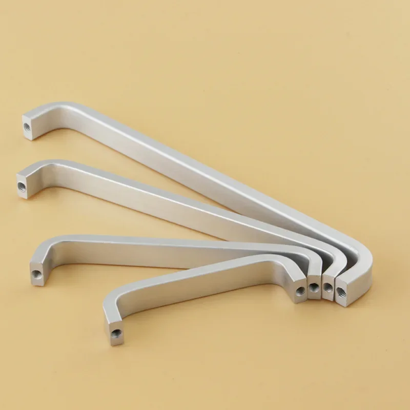 4/6/8/10/12 inches Space Aluminum Handles Kitchen Door Cabinet Straight Handle Pull Knobs Furniture Hardware