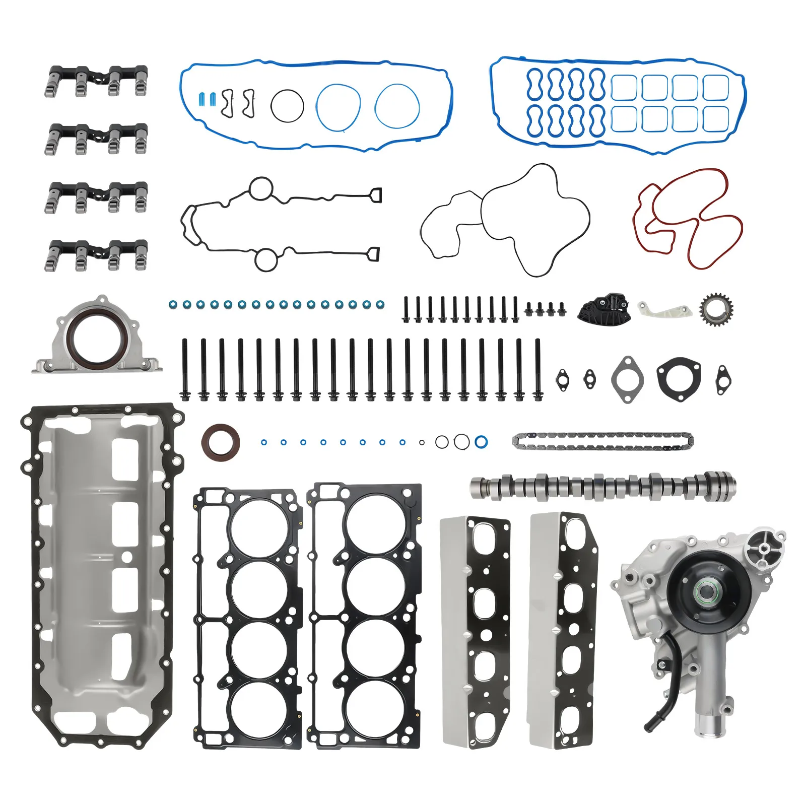 MDS Engine Full Gasket Set Camshaft Valve Lifter & Bolt Kit 5.7 L Hemi For Dodge Ram 1500 5038785AB 5038786AB 53021727AC