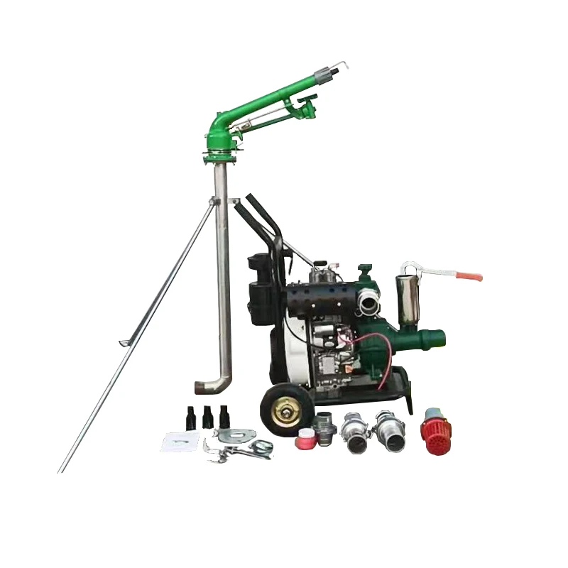 21-41m Radius Rain Gun Mobile Sprinkler Made of Aluminum Alloy Metal for Watering Applications