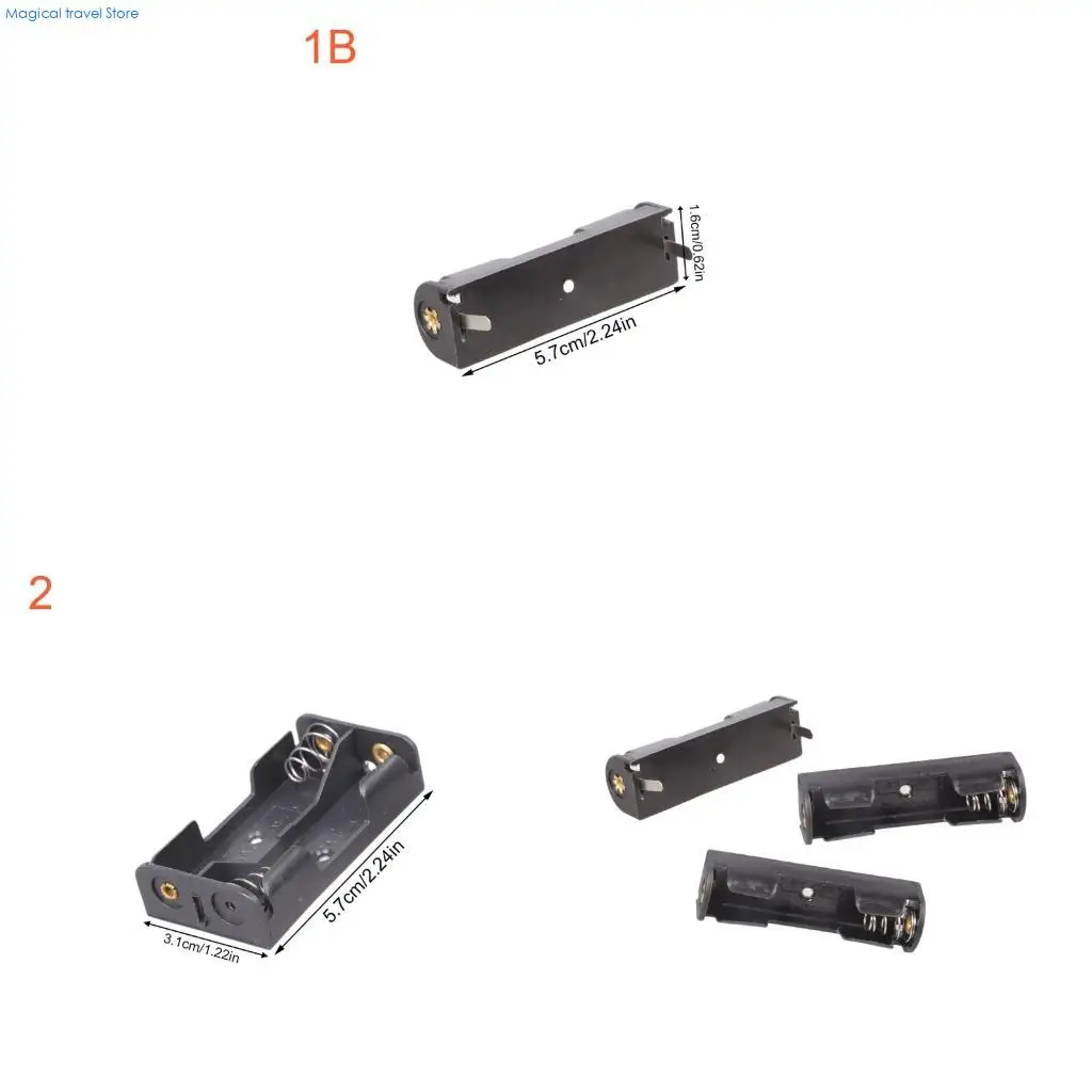 N2UB 2A Battery Box Solderable Contacts Construction for Electronics