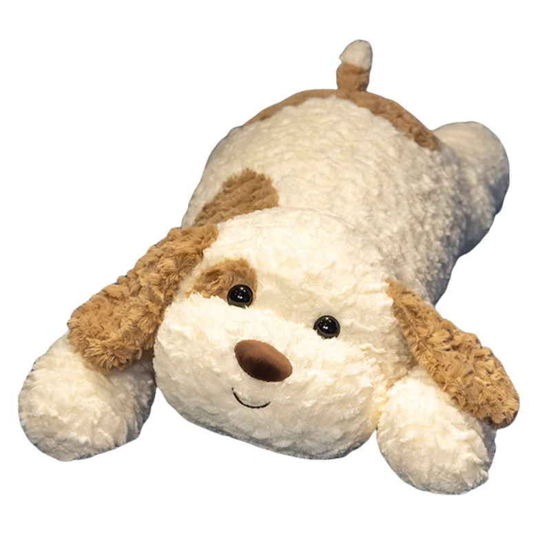 큰 긴 귀 누워 강아지 봉제 베개, 만화 동물 머리 지지대 베개, 잠자는 동반 선물