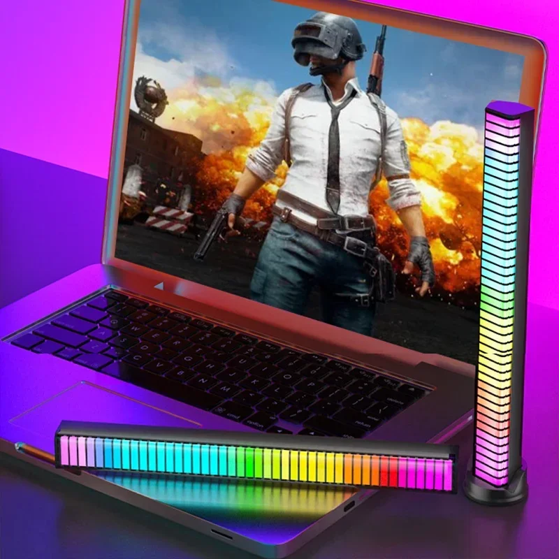 LED Pickup Lights RGB Music Rhythm Lamp Smart  APP Control Sound Control Lights For Bar Car Room TV Gaming Decoration