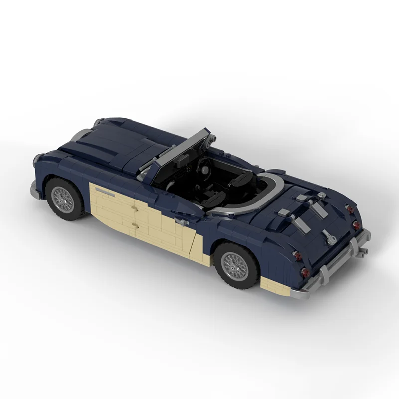MOC Austin Healey Mk1 Speed Champion Static Edition Oldtimer Modell Racing Kinderspielzeug Geschenk Technologie Bausteine
