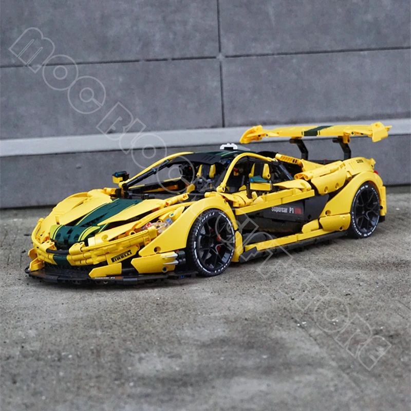 MOCBIRCK High-Tech Power Speed P1 Hypercar Model 91101 Speed Champions V8 Racing Car Building Block Brick Children Toys Gift