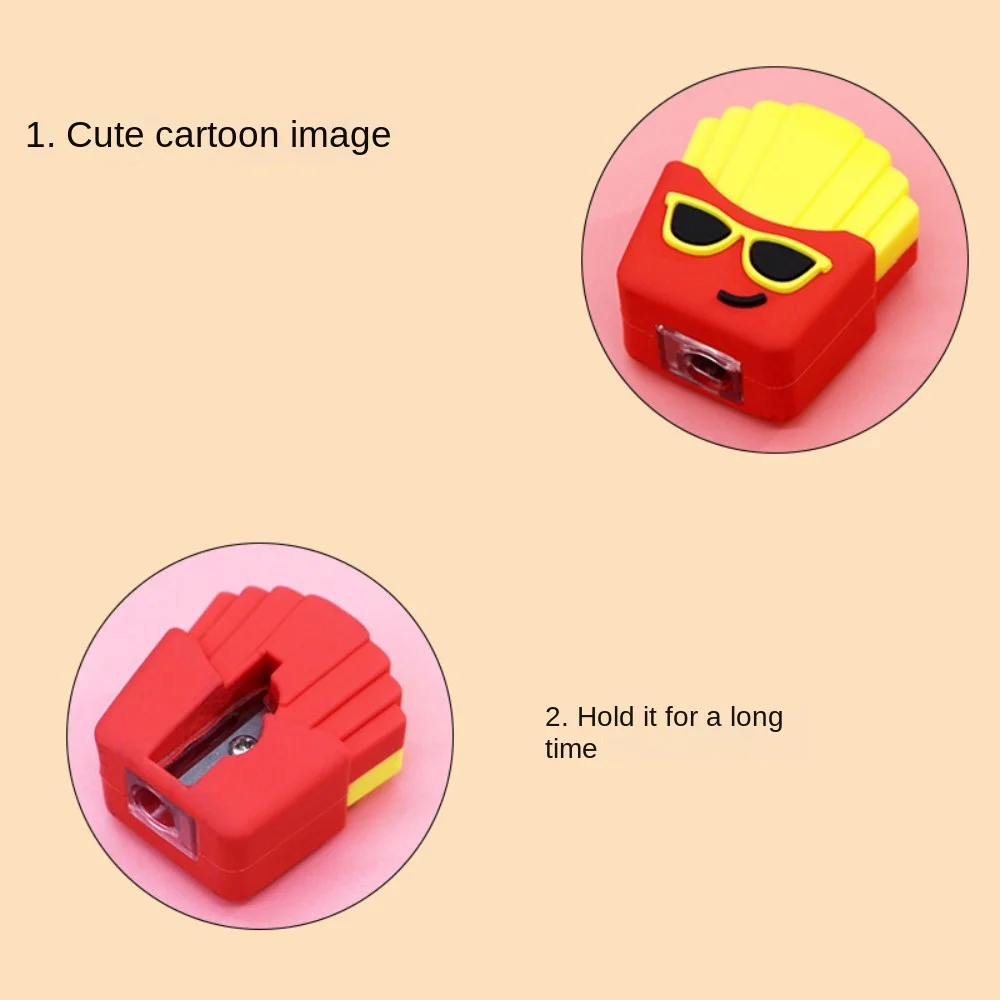 With Keychain Mini Pencil Sharpener Animal Shape Pencil Cutting Cartoon Pencil Sharpener Portable Mini Pencil Cutter Kawaii