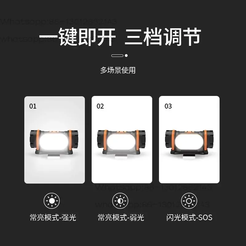 welding face mask portable LED lighting with multiple dimming modes, strong light and super bright flashlight headlights