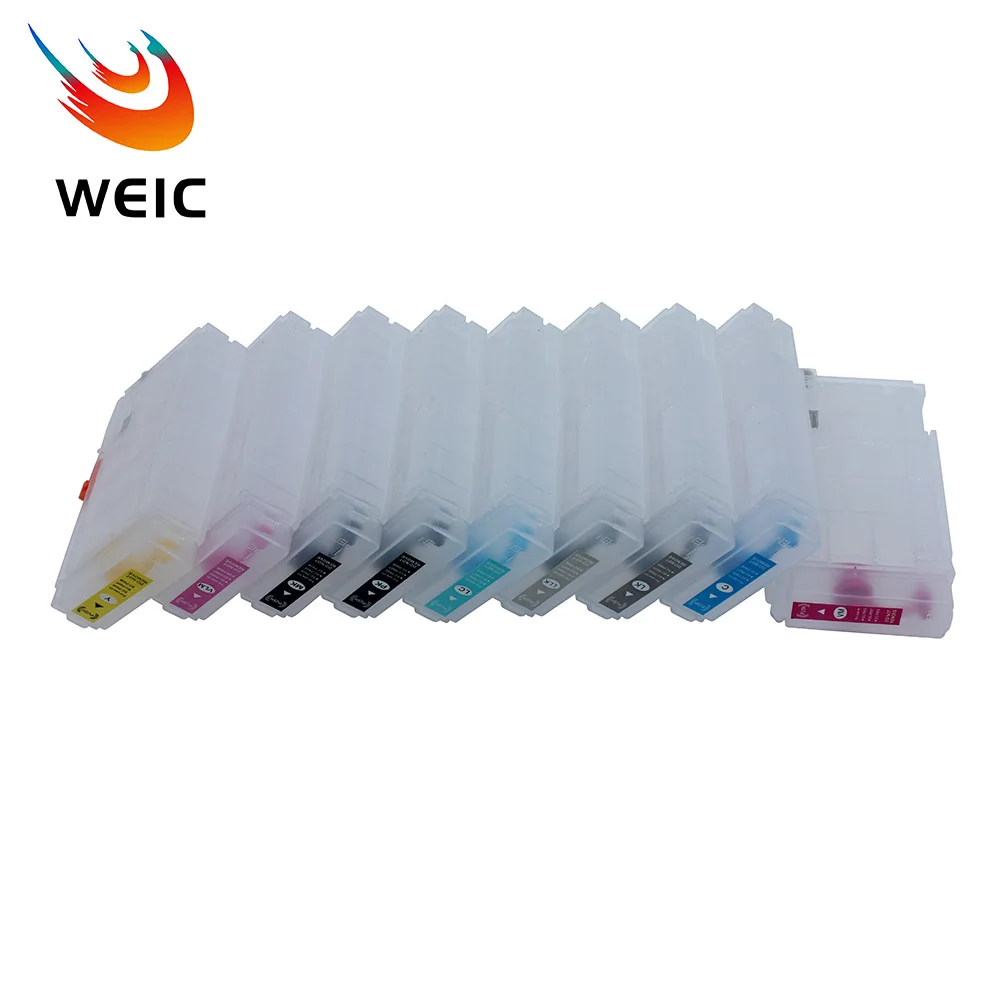 9Colors P600 R3000 Refill Ink Cartridge  No Chip 80ML for Epson Stylus Photo SC-P600 T1571-T1579 T7601-T7609 Printer