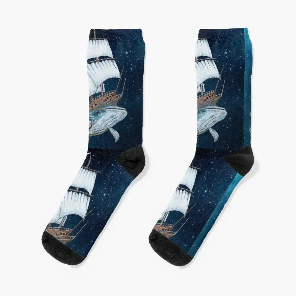 

Whaler Socks compression Antiskid soccer retro Heating sock Socks For Girls Men's
