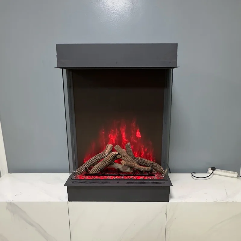 

Динамическая имитация электрического камина с трехсторонним сердечником и многоцветным подогревом для гражданского декора гостиной