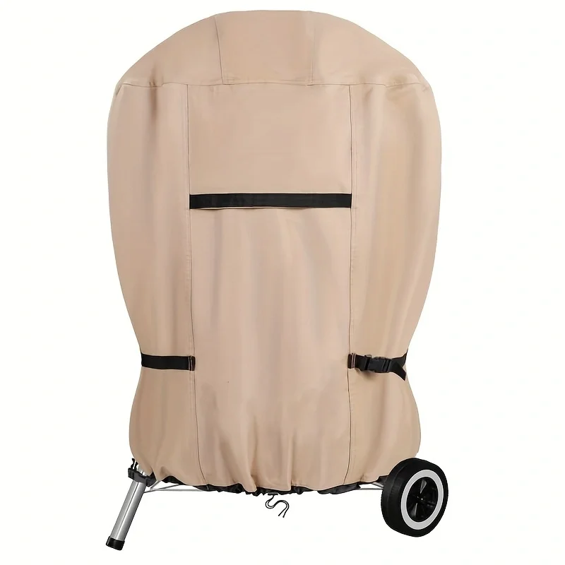 

Outdoor yard round grill dust cover, waterproof sun protection snow garden cover garden furniture cover Round grill lid