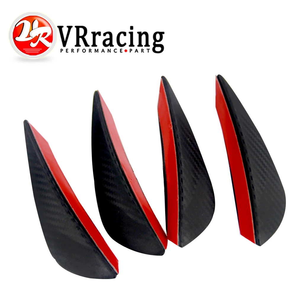 

VR-Горячая новинка, универсальный 4 шт., подходит для переднего бампера, разделитель для губ, плавники, спойлер для тела, канады Valence Chin VR-SFB01-4