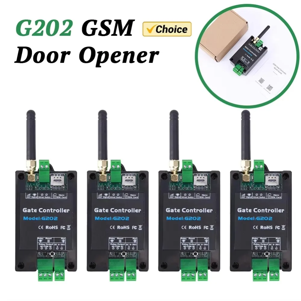 

2G пульт дистанционного управления GSM устройство открывания ворот реле переключатель доступа к двери беспроводной механизм открывания дверей