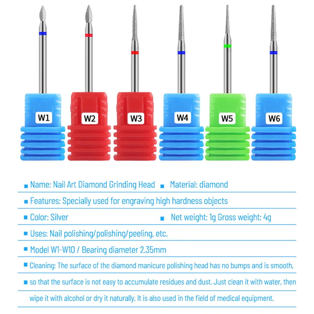 Tungsten Nail Drill Bit Carbide Milling Cutters Flame Shape Nail Sander Tips Gel Polish Remover Manicure Accessories