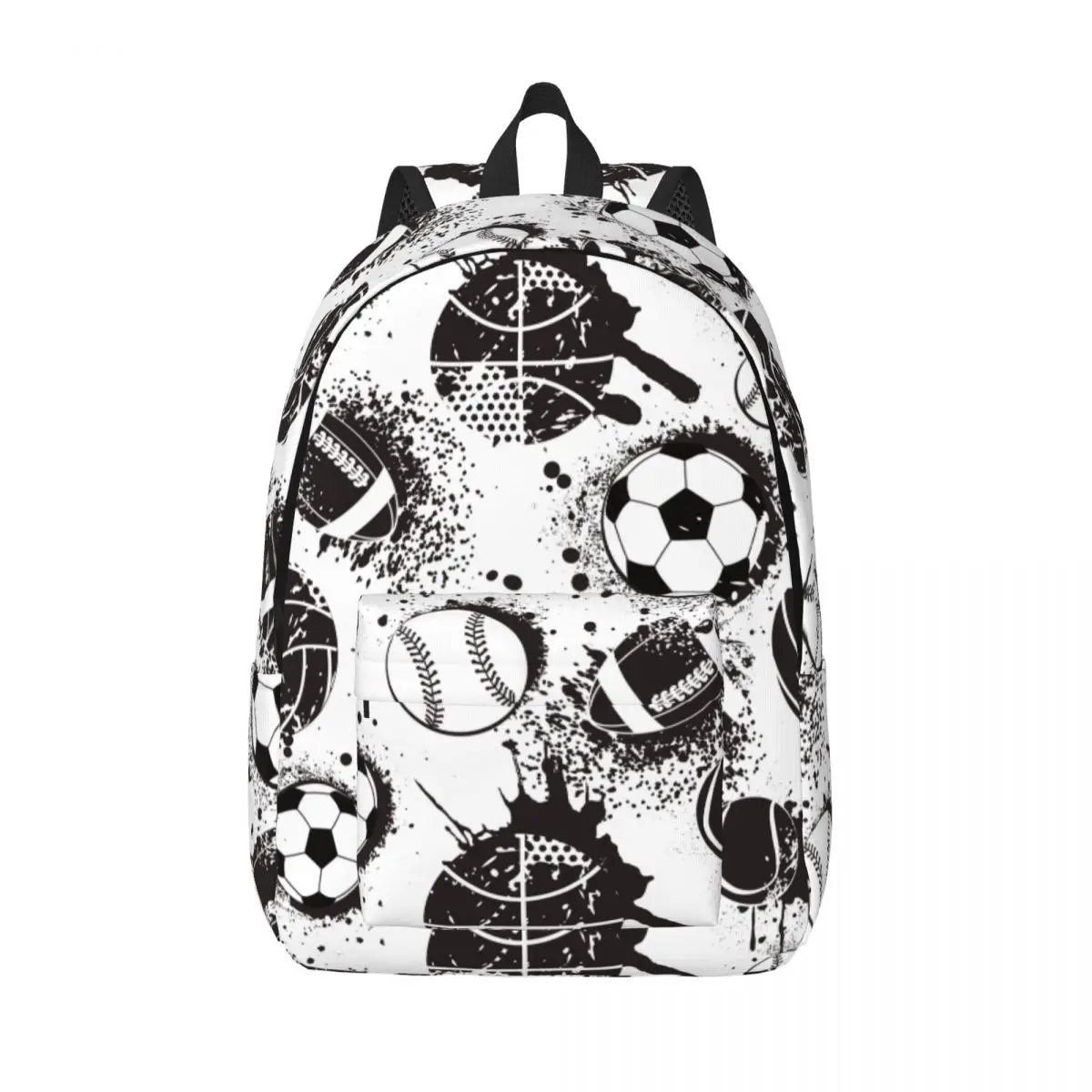 

Рюкзак для футбольного мяча с героями мультфильмов для мужчин и женщин, подростковая средняя школа, пеший туризм, путешествия, рюкзак для ноутбука, компьютера, холщовые сумки, спортивные