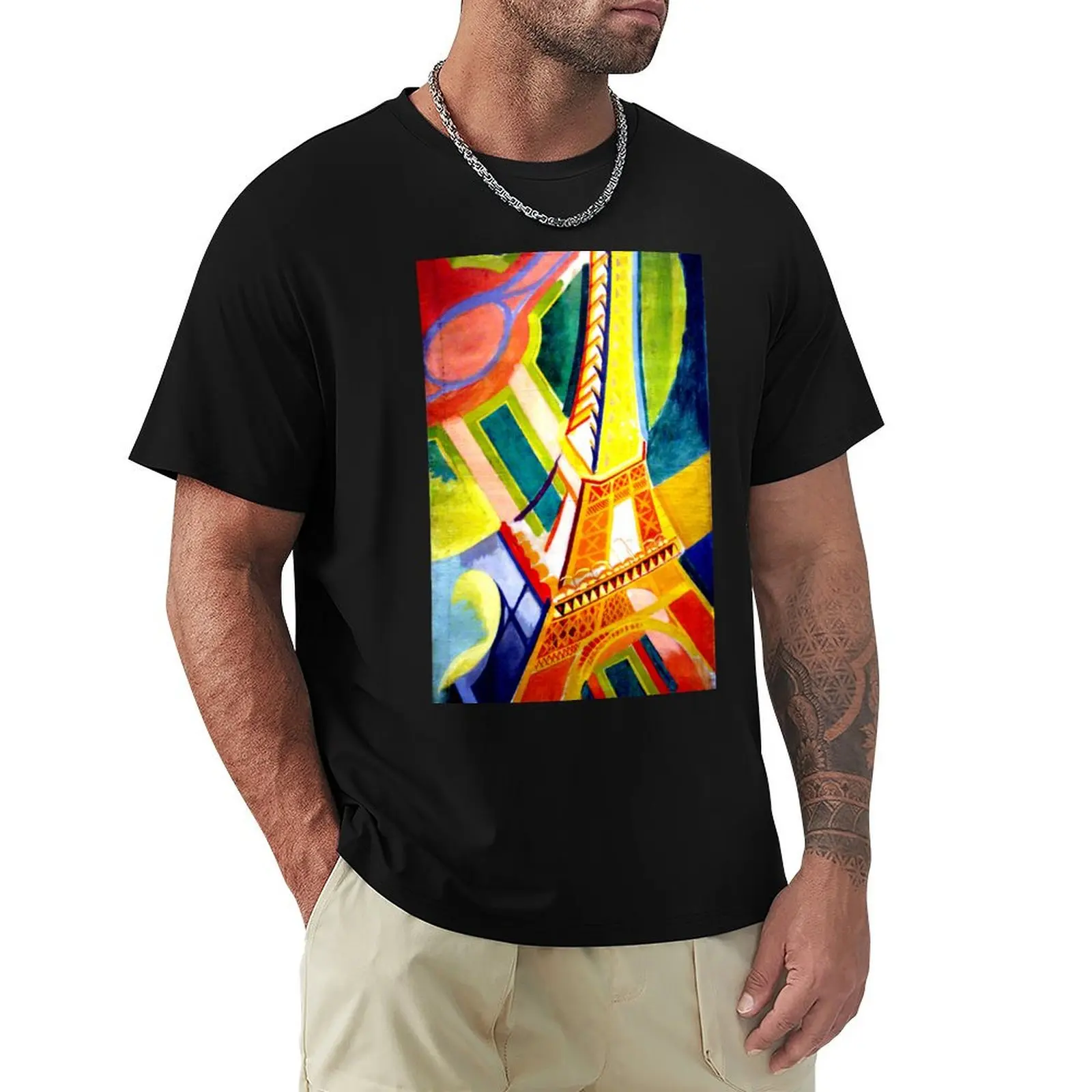 

The Eiffel Tower by Robert Delaunay T-Shirt Soft Touch Basic Cotton T-Shirt