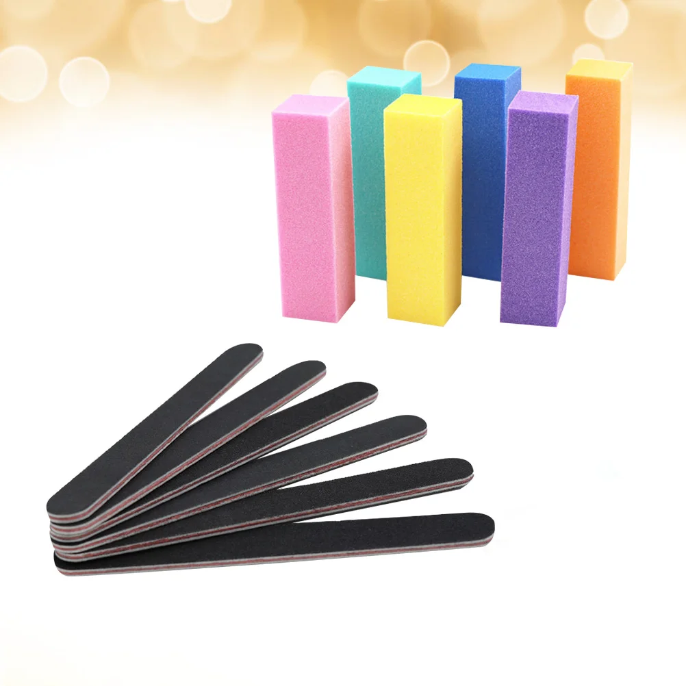 

12pcs Nail Files Buffers Set Professional Manicure Pedicure Tool For Fingernail Toenail Grooming Durable Sanding Block Kit
