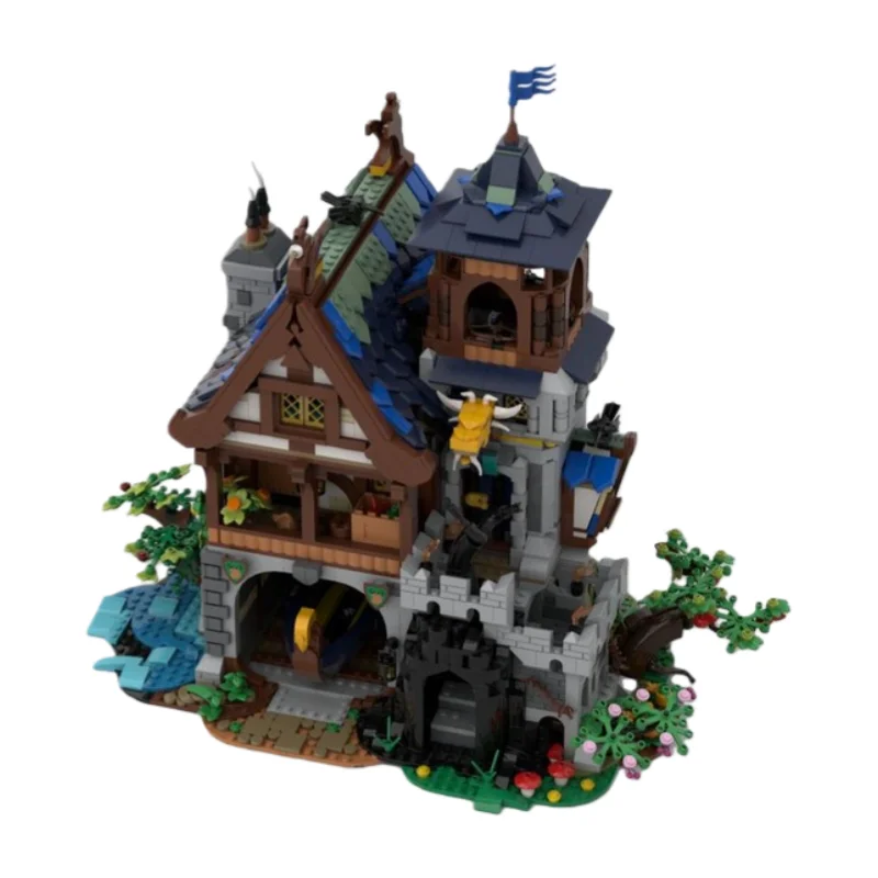 

MOC Medieval Castle Series Model Building Set - Small Part Jigsaw Puzzle Blocks 3482 Pieces - Suitable for All Hobbyists to Asse