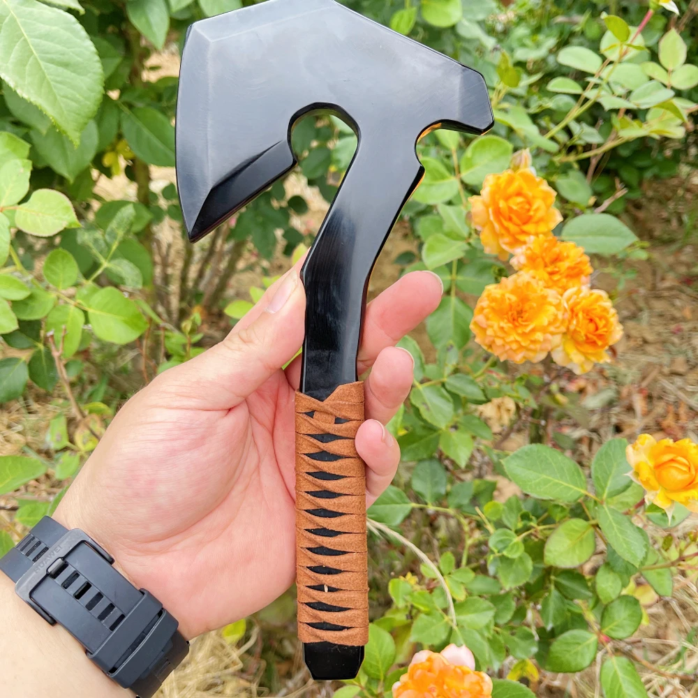 

100%Natural crystal obsidian axe head rough polished csgo uncut Tomahawk model crystal crafts home decoration