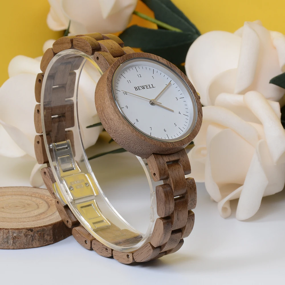Simple and Stylish Sports Style Quartz Watch Gift for Men Wooden Watch
