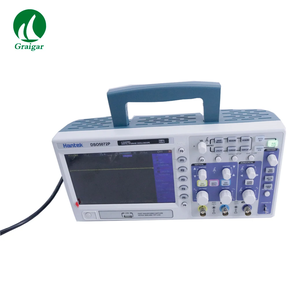 Hantek DSO5072P Digital Storage Oscilloscope 2 Channels 70MHz 1GS/s Real Time Sample Rate USB Host