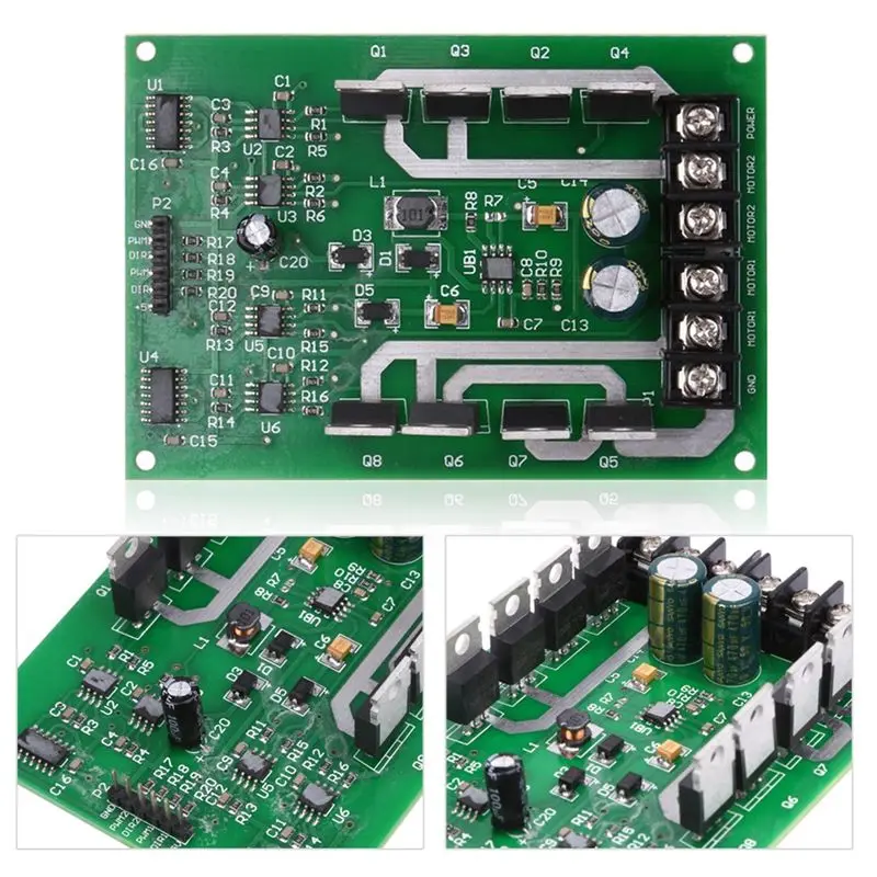 DT39 Dual-Channel Motor Driver Module 10A 30A for Peak with Brake Function MOSFET Driver Chip for Arduino Robotics