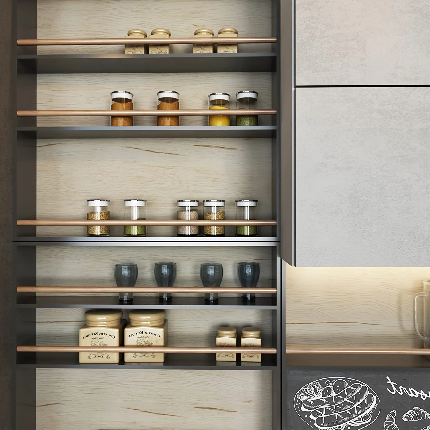 PVC-Tapeten mit Holzmaserung, selbstklebende Aufkleber, 2/3/5 m, wasserdicht, Heimdekorfolie für Tür, Kleiderschrank, Schrank, Tisch, Möbel – Detail 9