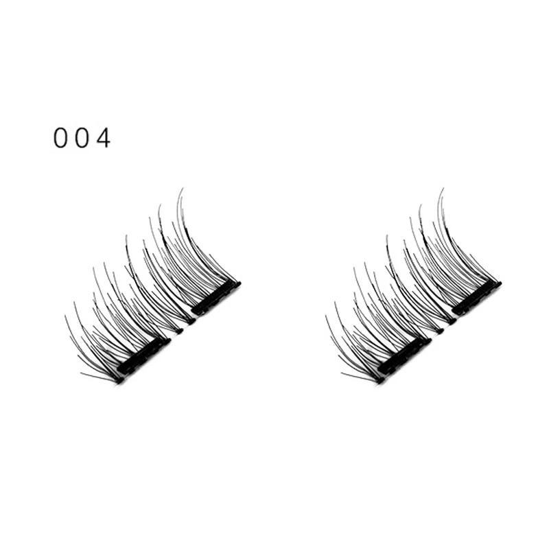 4pcs/set Magnetic Eyelashes Lashes Extension Natural Reusable Handmade No Glue Magnetic Fake Eyelashes