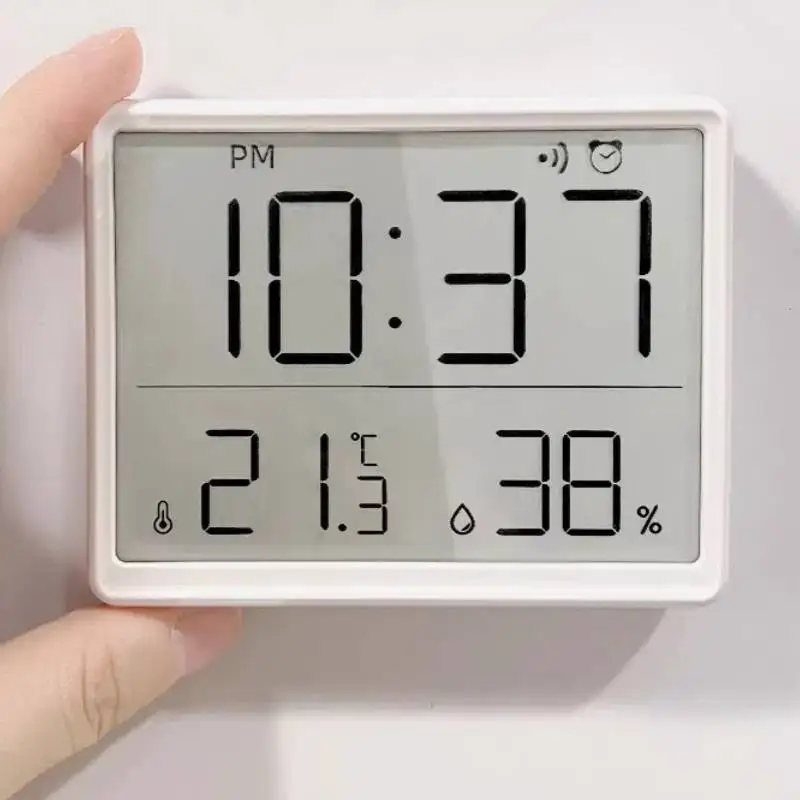 Humidity Temperature Wall Watch Office Modern Living Room Wall Watch Digital Luxury Design Orologio Da Parete Decor Items Home