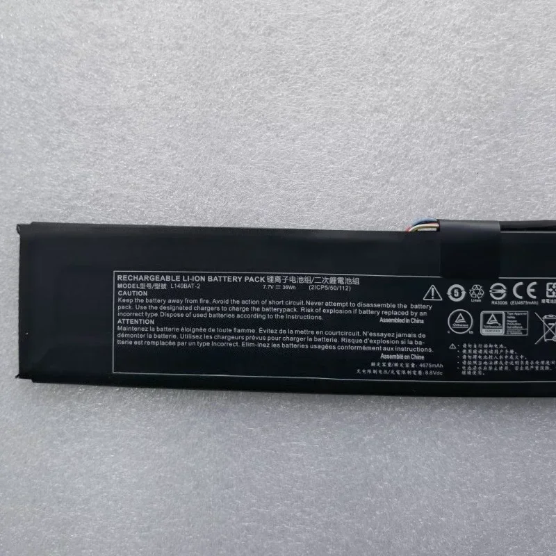 Batterie d'ordinateur portable 7.7V 36Wh L140BAT-2 pour EPSON Gigabyte RC14 U4 UD Clevo 6-87-NS70S-72B00 6-87-L140S-32B01