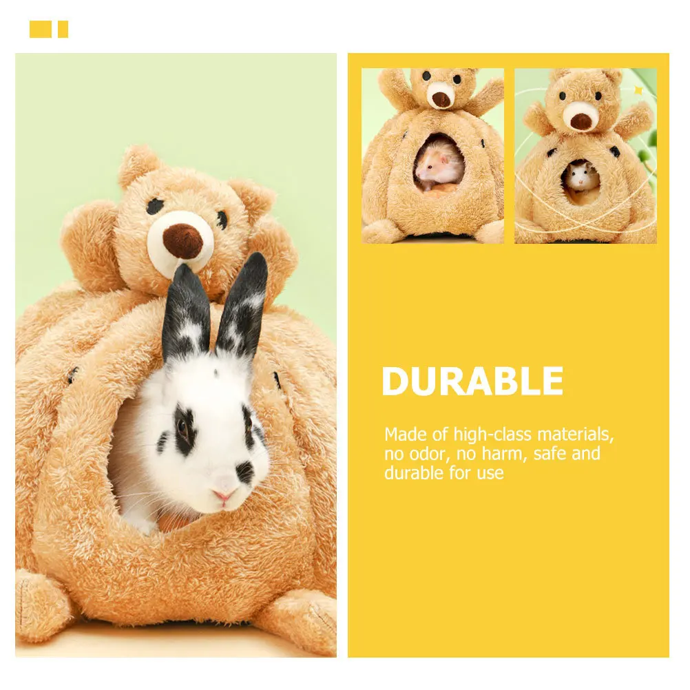

Comfortable Hamster Cotton Nest Creative Wear-Resistant House Safe Sleeping Rest Warm Hamster Hideout Small Chinchilla Accessory