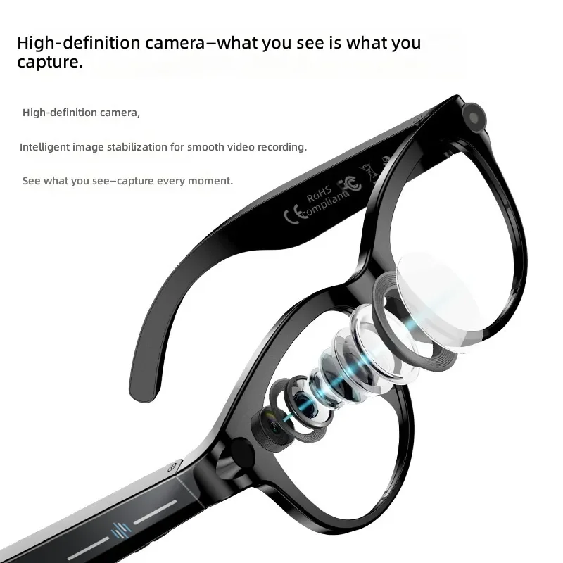 M89 Smart Glasses AI Real Time Translation Touch Control Long Battery Life 8MP HD Camera Multifunctional Wearable Tech for