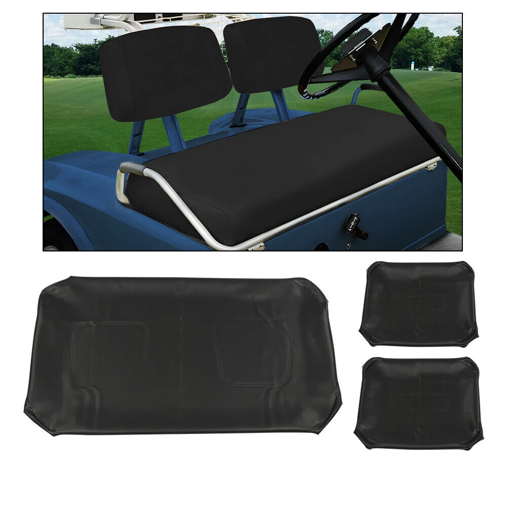 3Pcs/Set Leather Front Seat Cover Replacement For Club Car DS 1982-2000.5 Golf Carts Accessories Waterproof Seat Cover Protector