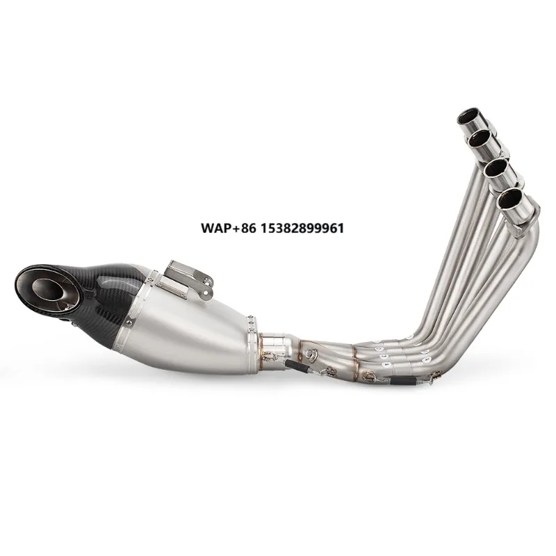 

For CBR650R CB650F CB650R CBR650F 2014-2024 Full System Modify Racing Line Motorcycle Exhaust Front Link Pipe SH6R14 Slip