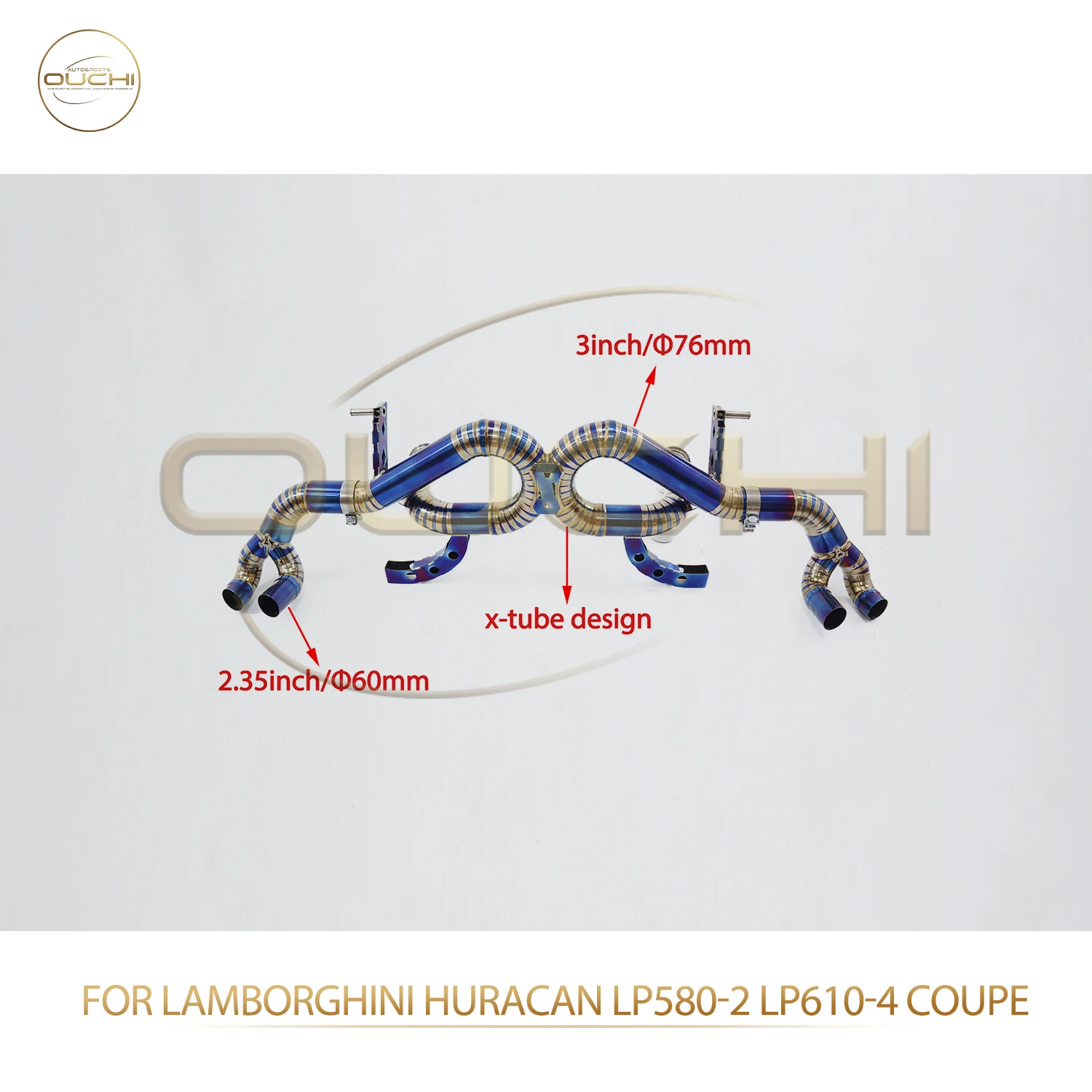 

Прямые продажи с фабрики OUCHI Catback для Lamborghini Huracan LP580-2 LP610-4 Coupe Титановая выхлопная система Aloy без клапана