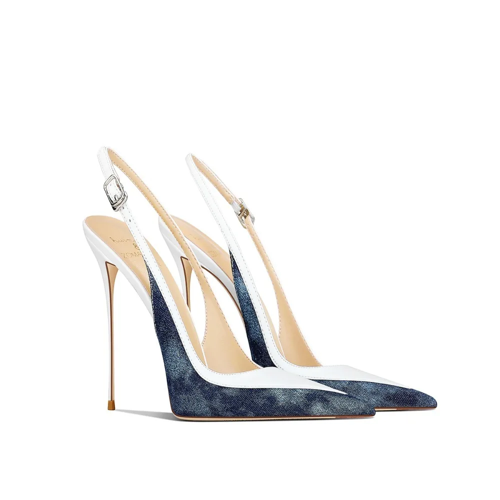

White 2025 Autumn New Pointed Toe Stiletto Heels for Women Small Size Designer High Heels