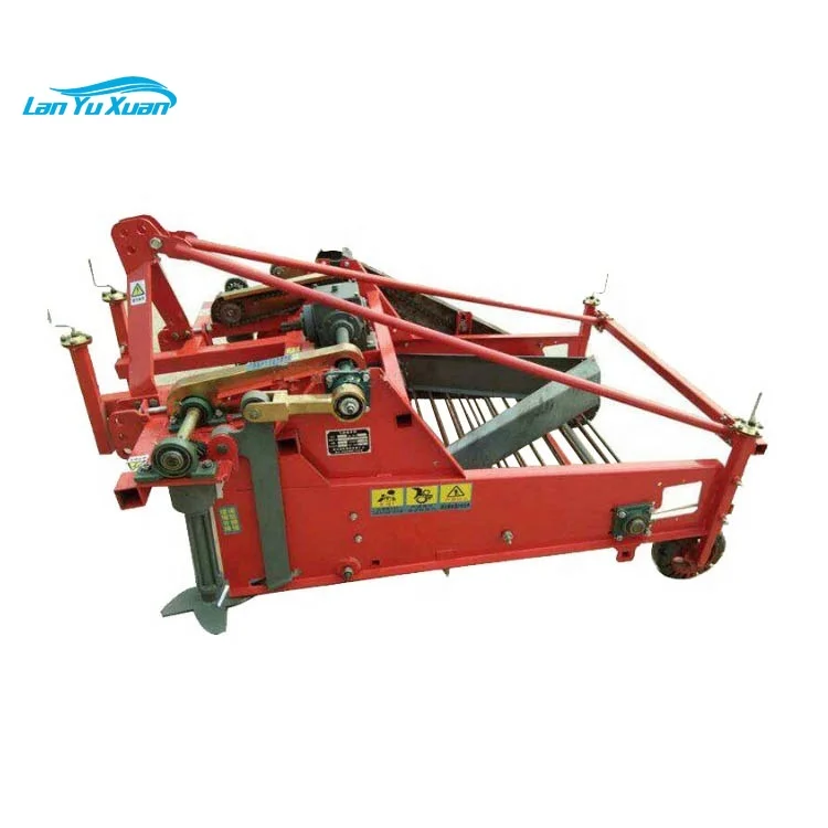 Walking garlic harvester, walking tracor harvesting machine for garlic, garlic farm use harvester by hand guided