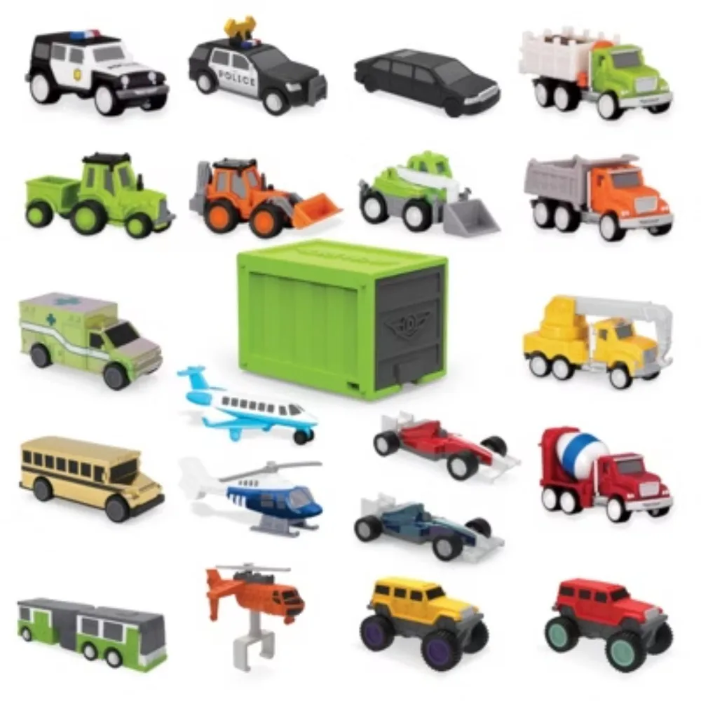 Battat Mini Toy Vehicle Playset - Pocket Series Blind: Educational Focus on Motor Skills, Plastic Car Set