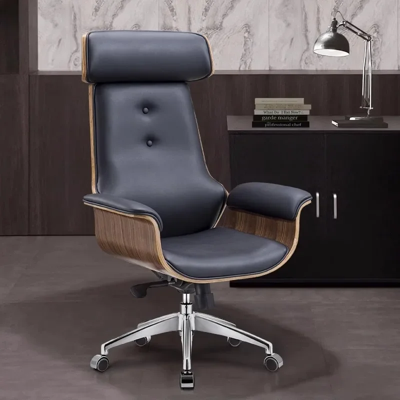 

Black Room Chair Relax Swivel Meeting Office Desk Chairs Relaxing Stool Wheels Chaise Design Muebles Living Room Comfortable
