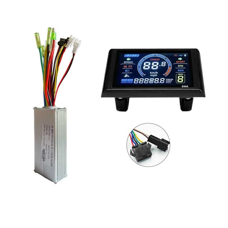 

36/48V Scooter Display LCD Display With SM Plug/ Waterproof Plug Electric Bike S966 Colorful Display Control Panel Scooter Parts