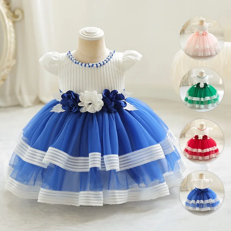 เด็กชุดเจ้าหญิงสาวชุด Pom ชุด Rose เด็กเทศกาลฉลองสัปดาห์ทารกสาวน้อยเสื้อผ้าประสิทธิภาพ