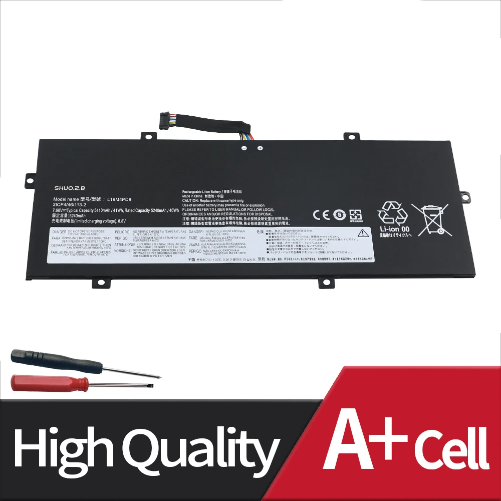 NEW L19C4PD8 L19M4PD8 Battery For Lenovo Yoga Duet 7-13IML Series Notebook SB10X87837 SB10X87838 5B10X87836 2ICP4/46/113-2 7.68V