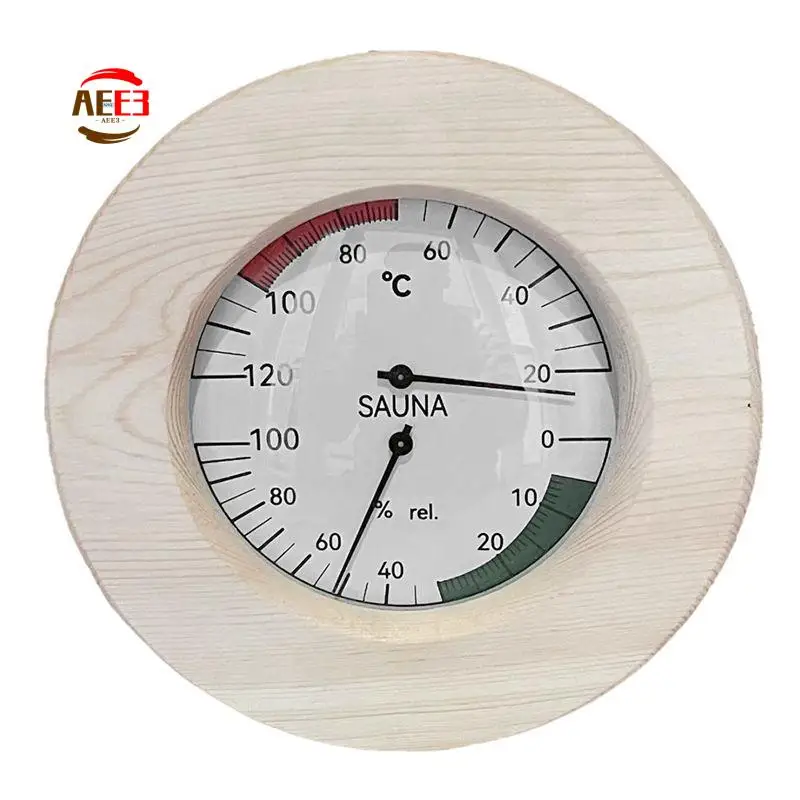 

Высокотемпературный аналоговый термогигрометр AEE3 из дерева (береза, ольха или осина) - Набор элитных аксессуаров для сауны
