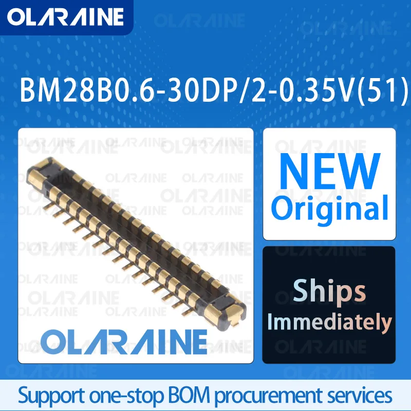 

50/200/500Pcs BM28B0.6-30DP/2-0.35V(51) 100% brand new and original IC chip Mezzanine connectors 32 Position 5 A