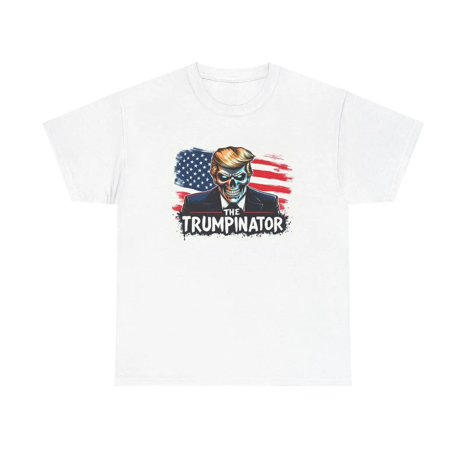 The Trumpinator T-Shirt - trump terminator maga usa debate patriot flag skull