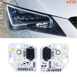 Super Brightly White DRL LED Board Daytime Running Lights Module For Seat Leon MK3.0  Cupra 2014 2015 2016 5F0941475 5F0941476