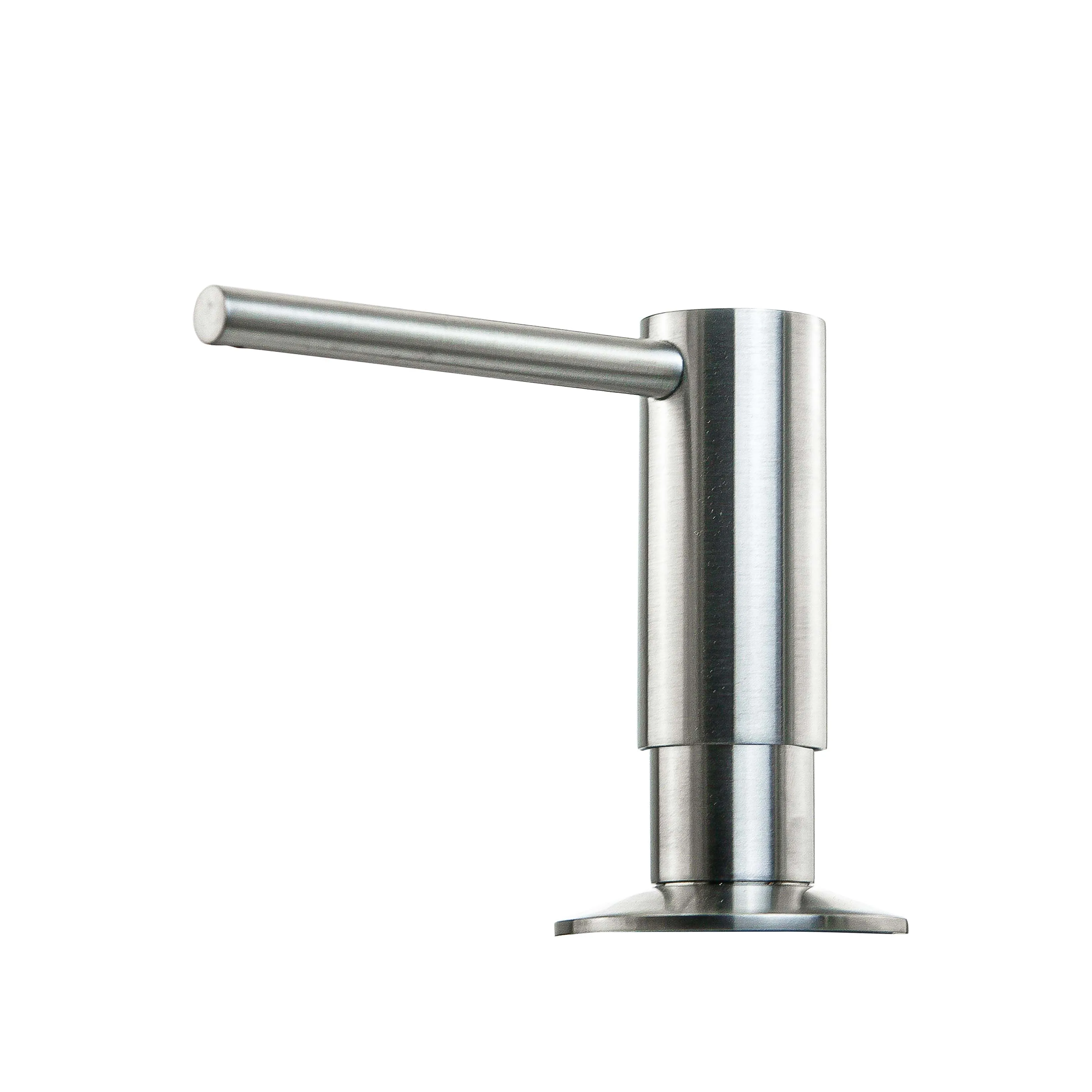 Brass Built-In Kitchen Sink Soap Dispenser with 500ml Bottle – Heavy-Duty Press Pump Durable Solid Brass Construction