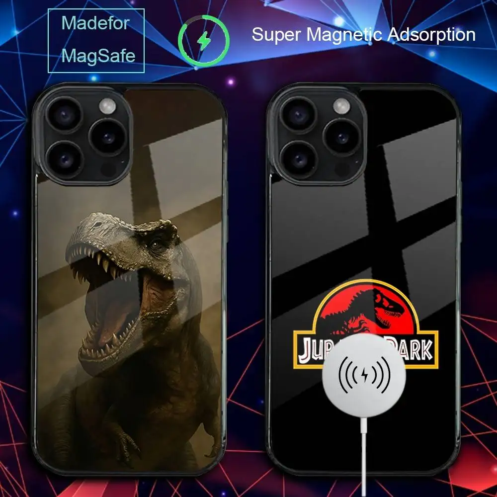 

J-Jurassic Dinosaur Park Phone Case For iPhone 17,16,15,14,13,12,11,Pro,Max,Plus,Mini,SE4,E Magnetic Magsafe Wireless Charging